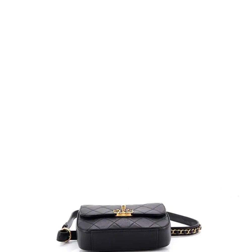 Chanel Chain Infinity Waist Bag Quilted #258306C33B